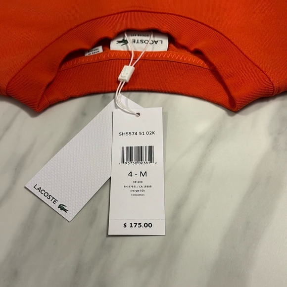 Men’s Lacoste Loose Fit Pullover Sweatshirt - Picture 3 of 4